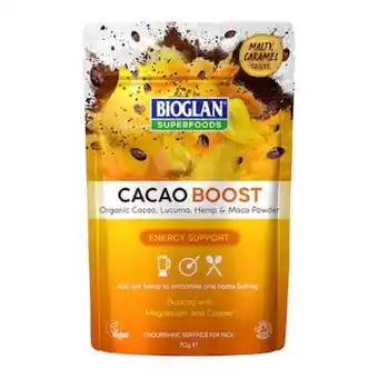 Bioglan organic cacao boost powder 70g