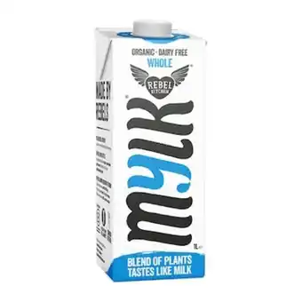 Rebel kitchen 100% dairy free organic whole mylk 1l