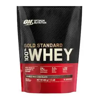 Optimum nutrition gold standard 100% whey powder double rich chocolate 450g
