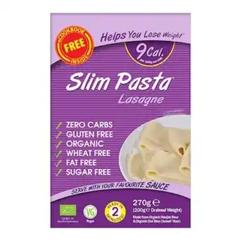 Eat water organic slim pasta lasagne 270g