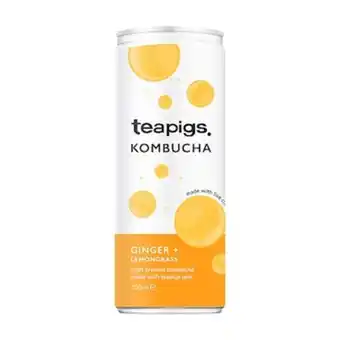 Teapigs lemongrass & ginger kombucha 250ml