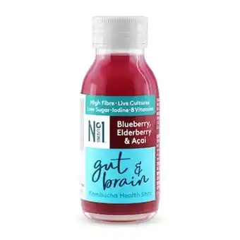 Holland & Barrett No.1 living gut & brain kombucha health shot 60ml offer