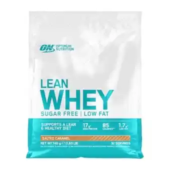 Optimum nutrition lean whey sugar free salted caramel 740g