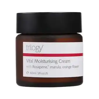 Holland & Barrett Trilogy vital moisturising cream 60ml offer