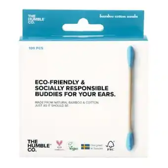 Humble bamboo cotton swabs blue 100pcs
