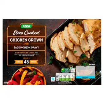 Asda Slow cooked chicken crown with sage & onion gravy offer