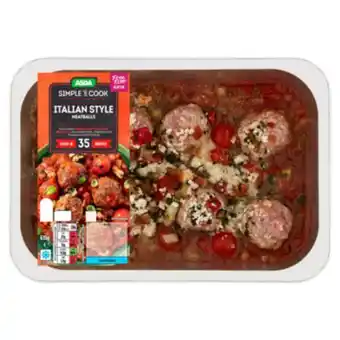 Asda Simple to cook italian style meatballs offer