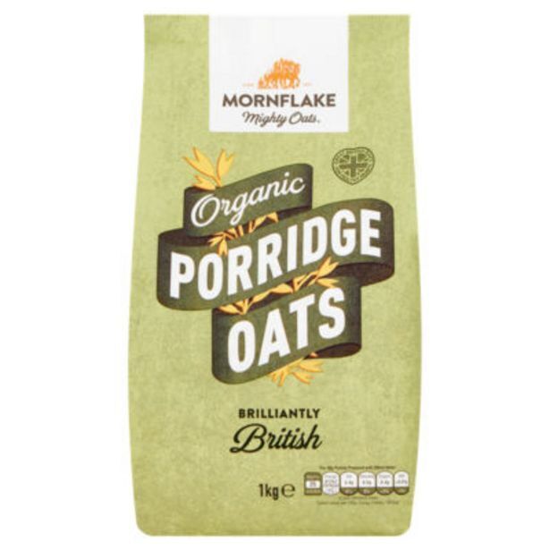Mighty oats organic porridge oats offer at Asda