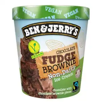 Asda Non-dairy & vegan choc fudge brownie ice cream tub offer