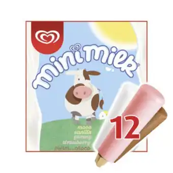 Asda 12 vanilla strawberry & chocolate ice cream lollies offer