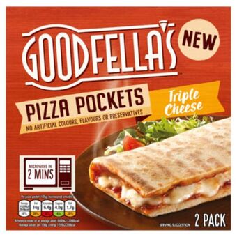 Asda 2 triple cheese pizza pockets offer