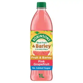 Asda Fruit & barley pink grapefruit squash no added sugar offer