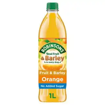 Asda Fruit & barley orange squash no added sugar offer