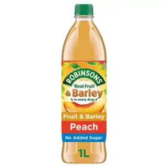 Asda Fruit & barley peach squash no added sugar offer