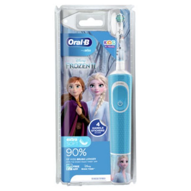 Stages power kids electric toothbrush featuring frozen characters offer