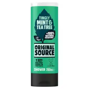 Asda Mint & tea tree shower gel offer