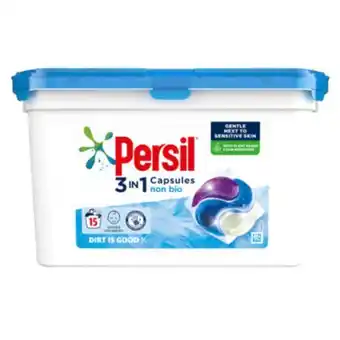 Asda Non bio 3in1 washing liquid capsules 15 washes offer