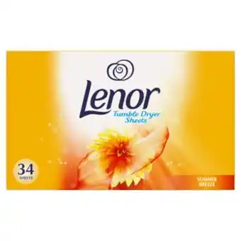 Asda Fabric tumble dryer sheets summer breeze 34 pack offer