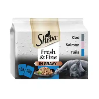 Asda Fresh & fine adult 1+ wet cat food pouches fish collection in gravy offer