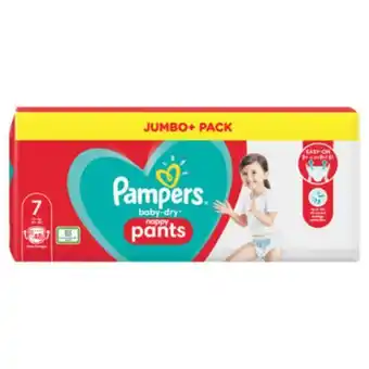Asda Baby-dry size 7 nappy pants jumbo+ pack offer