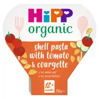Asda Shell pasta with juicy tomatoes & courgettes toddler tray meal 1-3 years offer