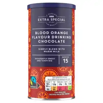 Asda Blood orange flavour drinking chocolate offer