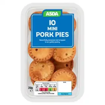 Asda 10 mini pork pies offer