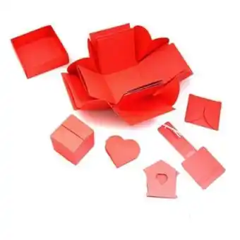 Hobbycraft Coral explosion box scrapbook 12.5cm offer