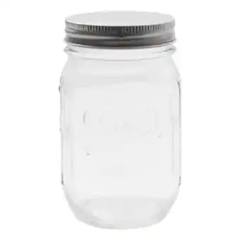 Hobbycraft Fresh embossed clear glass jar 490ml offer
