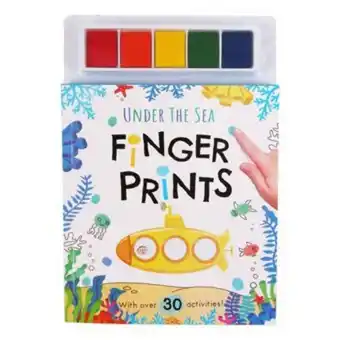 Under the sea finger prints activity book