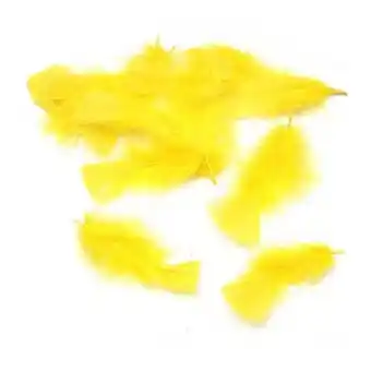 Yellow craft feathers 5g