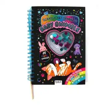 Hobbycraft Baby animals scratch art sparkles book offer