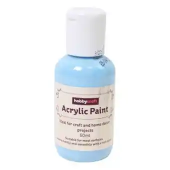 Hobbycraft Pale blue home craft acrylic paint 60ml offer