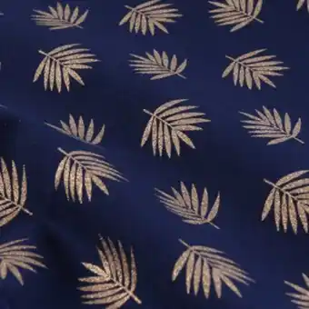 Hobbycraft Metallic palm leaf cotton fabric pack 112cm x 2m offer