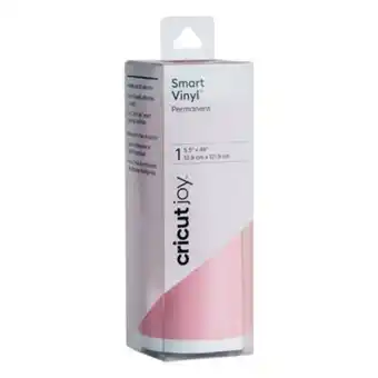 Hobbycraft Cricut joy light pink permanent smart vinyl 5.5 x 48 inches offer