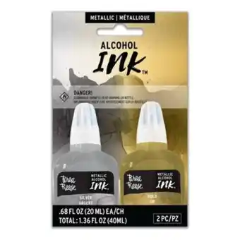 Hobbycraft Brea reese gold and silver alcohol ink 20ml 2 pack offer