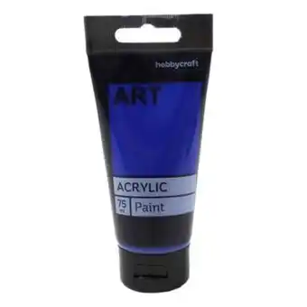 Hobbycraft Ultramarine blue art acrylic paint 75ml offer
