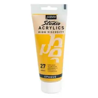 Pebeo yellow ochre studio acrylic paint 100ml