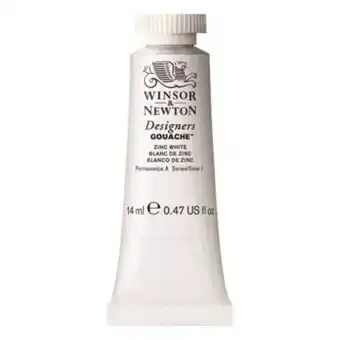 Hobbycraft Winsor & newton zinc white gouache tube 14ml offer