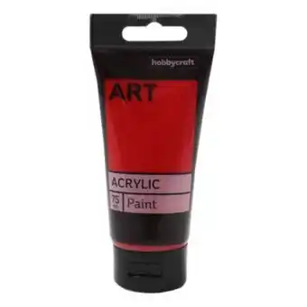 Medium red art acrylic paint 75ml