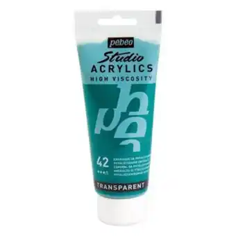 Hobbycraft Pebeo phthalocyanine emerald studio acrylic paint 100ml offer