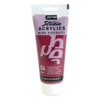 Hobbycraft Pebeo alizarin crimson studio acrylic paint 100ml offer