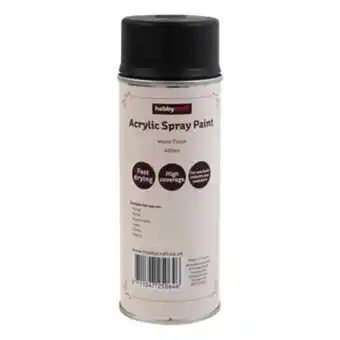 Black matte acrylic spray paint 400ml