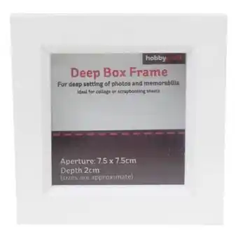 Hobbycraft White box frame 7.5cm x 7.5cm offer