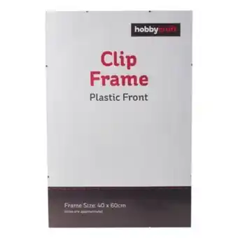 Hobbycraft Plastic clip frame 40cm x 60cm offer