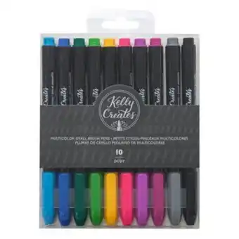 Hobbycraft Kelly creates small multicolour brush pens 10 pack offer