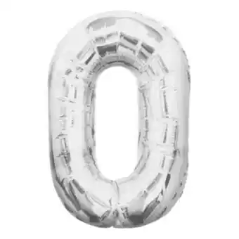 Hobbycraft Extra large silver foil 0 balloon offer