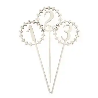 Hobbycraft Wooden laurel table numbers 12 pack offer