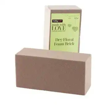Hobbycraft Dry foam brick 23cm x 10.5cm x 8cm offer