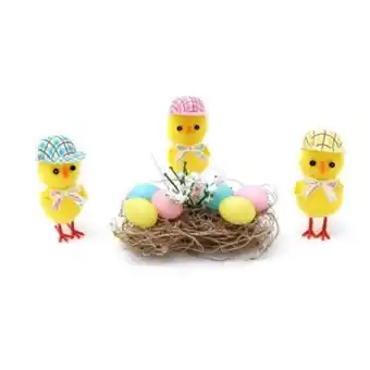 Chicks with hats 3 pack